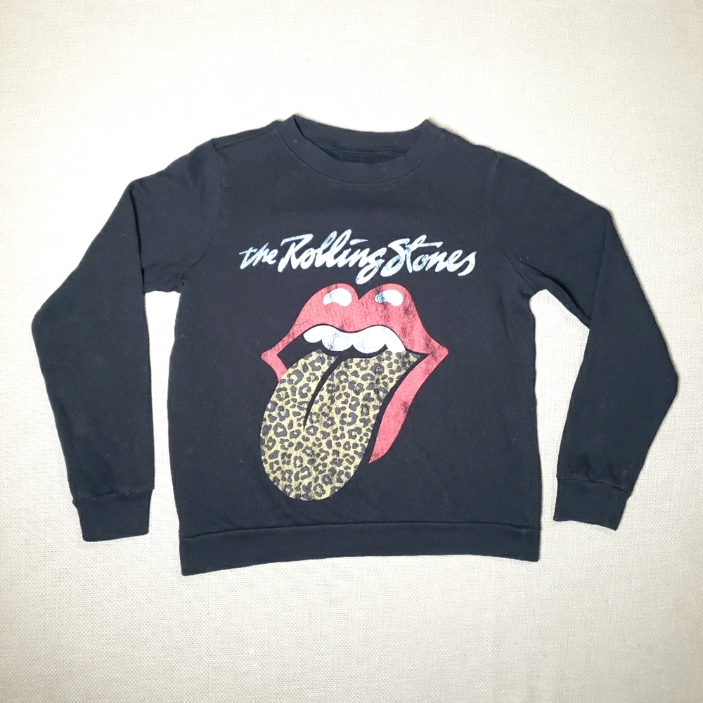 The Rolling Stone Crew Neck Black Sweatshirt Women’s Size XS Classic Rock Band